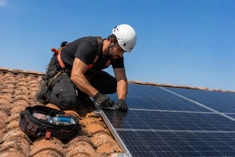 Maintenance et monitoring de panneaux solaires à Huez
