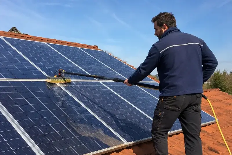 Nettoyage et entretien de panneaux solaires à Huez
